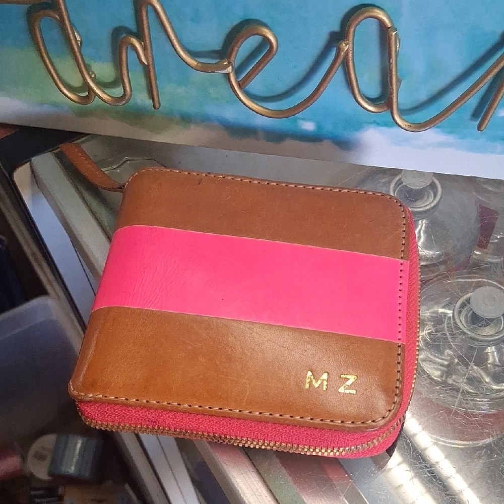 Clare V Off-White Leather Pouch